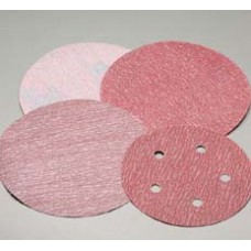 Sanding Disc 6" 6 Hole Pattern Velcro Premier Red Aluminum Oxide 180 Grit Carborundum 20326 6" Velcro 6 Hole