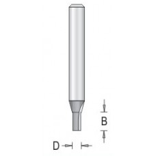 107R4-3 Straight Bit Plunge 2 Flute 1/8" Diameter 7/16" Length 1/4" Shank Straight Bits