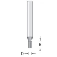 107R4-3M Straight Bit Plunge 2 Flute 3mm Diameter 5/16 Length 1/4" Shank Straight Bits