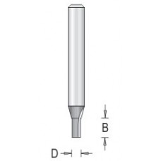 107R4-4M Straight Bit Plunge 2 Flute 4mm Diameter 7/16" Length 1/4" Shank Straight Bits
