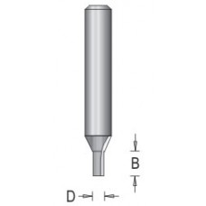 107R6-3 Straight Bit Plunge 2 Flute 1/8" Diameter 7/16" Length 3/8" Shank Straight Bits