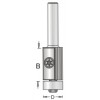 1RL4-12 Replaceable Flush Trim Bit 1/2" Diamiter 20mm Length 1/4" Shank 3101512 Knife Flush Trim Bits
