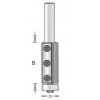 1RW8-19 Insert Flush Trim Bit 3/4" (19mm) Diameter 50mm Length 1/2" Shank 3107350 Knife Flush Trim Bits