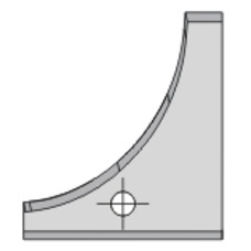 Insert Roundover Knife R=30 Dimar 3108930 Corner Round & Convex Cutters