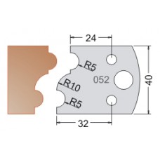 #052 40mm Knives For MPC Multi Profile Cutter (Set of 2) Dimar 3305240 Multi-Profile Cutters