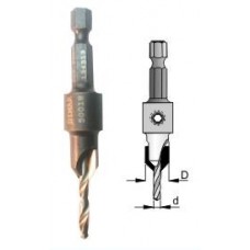 Snappy Carbide Tipped Countersink 5/64" Dimar 50564 Countersink & Drill Sets