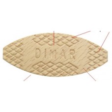 Wood Biscuit 1-7/8" X 5/8" 100 Pcs Dimar BJ0-100 Wood Products