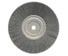 Wire Wheel 8" Diameter with 5/8" Arbor Hole .014" Gauge Narrow Face Crimped