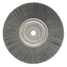 Wire Wheel 8" Diameter with 5/8" Arbor Hole .014" Gauge Narrow Face Crimped Wire Wheels