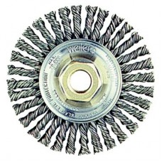 Wire Wheel 4-7/8" Diameter with 5/8-11 Arbour Hole .023 Gauge Stringer Bead Knotted Wire Wheels