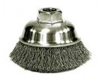 Wire Cup Brushes 3-1/2 Diameter M14x2.0 Arbour Hole .014 Gauge Crimped