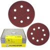 Sanding Disc 6" 6 Hole Pattern Velcro PS22K Aluminum Oxide 220 Grit Klingspor 100157