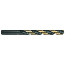 #34 Jobber Length Heavy Duty High Speed Steel Black & Gold USA USA - Gold-Black 135° Split Point 