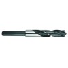 List No. 1424R - 57/64 1/2 Straight High Speed Steel Black & Silver Made In U.S.A. Prentice - Silver & Deming - 1/2" Shank - Reduced Shank