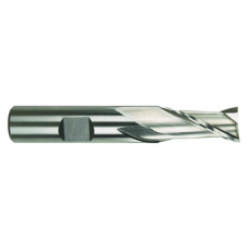 List No. 1898 - 2" 2 Flute 1-1/4 Shank Single End Center Cutting High Speed Steel Regular Length Bright Made In U.S.A. Regular Length