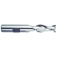 List No. 1920 - 1/2 2 Flute 1/2 Shank Single End Center Cutting High Speed Steel Regular Length Bright Made In U.S.A. High Helix