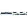 List No. 1921 - 1/4 2 Flute 3/8 Shank Single End Center Cutting High Speed Steel Long Length Bright Made In U.S.A. High Helix