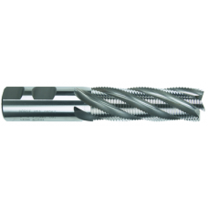 List No. 4614C - 1-1/4 6 Flute 1-1/4 Shank Single End Center Cutting Fine Pitch Cobalt Long Length TiCN Made In U.S.A. Fine Pitch - Center Cutting