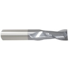 List No. 5959T - 4.00mm 2 Flute 4.00mm Shank Single End Center Cutting Carbide Regular Length ALTiN Made In U.S.A. Metric