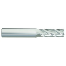 List No. 5961 - 4.00mm 4 Flute 4.00mm Shank Single End Center Cutting Carbide Regular Length Bright Made In U.S.A. Metric