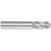 List No. 5965 - 20.00mm 4 Flute 20.00mm Shank Single End Ball Center Cutting Carbide Regular Length Bright Made In U.S.A. Metric