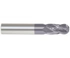 3/8 4 Flute 3/8 Shank Single End Ball Center Cutting Carbide Regular Length ALTiN Made In U.S.A.
