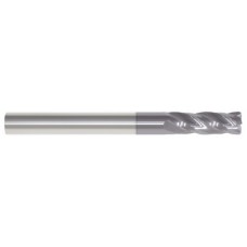 List No. 5968T - 5/16 4 Flute 5/16 Shank Single End Center Cutting/Corner Radius .020 Carbide Regular Length ALTiN Made In U.S.A. Regular Length