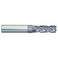 List No. 5961T - 4.00mm 4 Flute 4.00mm Shank Single End Center Cutting Carbide Regular Length ALTiN Made In U.S.A. Metric