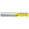 3/8 4 Flute 3/8 Shank Single End Center Cutting Carbide Regular Length TiN Made In U.S.A.