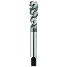 List No. 2093MS - M10 x 1.50 Semi-Bottoming D6 HPT-High Performance Tap-Aluminum Spiral Flute 2 Flutes Powder Metallurgy High Speed Steel CrN Made In U.S.A. For Aluminum