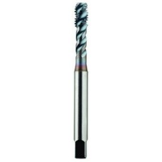 List No. 2089C - 1/4-20 Semi-Bottoming H5 HPT High Performance Tap Spiral Flute-DIN Length 3 Flutes Powder Metallurgy High Speed Steel TiCN Made In U.S.A. D.I.N. Length