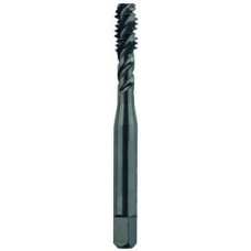 List No. 2091 - #8-32 Semi-Bottoming H3 Spiral Flute  3 Flutes High Speed Steel Black Made In U.S.A. Spiral Flute