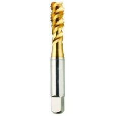List No. 2091G - 5/16-24 Semi-Bottoming H11 Spiral Flute 3 Flutes High Speed Steel TiN Made In U.S.A. Spiral Flute