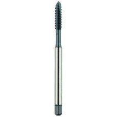 List No. 2088 - #4-40 Plug H2 HPT High Performance Tap Spiral Point-DIN Length 2 Flutes Powder Metallurgy High Speed Steel Black Made In U.S.A. D.I.N. Length