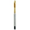 List No. 2090G - M3.5 x 0.60 Plug D4 Spiral Point 2 Flutes High Speed Steel TiN Made In U.S.A. Spiral Point