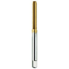 List No. 2105G - #6-32 Bottom H5 Thread Forming  Flutes High Speed Steel TiN Made In U.S.A. Standard HSS