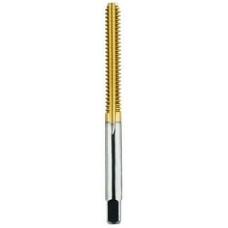 List No. 2068G - #2-64 Bottom H2 Hand Tap 3 Flutes High Speed Steel TiN Made In U.S.A. Machine Screw