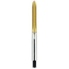 List No. 2068G - #10-24 Plug H3 Hand Tap 4 Flutes High Speed Steel TiN Made In U.S.A. Machine Screw