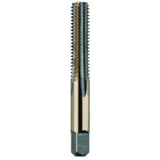 *86853 List No. 114 - 3/8-24 Bottom H3 Hand Tap 4 Flutes High Speed Steel Black & Gold Made In U.S.A. Fractional