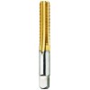 List No. 2046G - 1/4-28 Bottom H3 Hand Tap 4 Flutes High Speed Steel TiN Made In U.S.A. Fractional