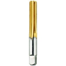 List No. 2046G - 5/16-18 Bottom H3 Hand Tap 4 Flutes High Speed Steel TiN Made In U.S.A. Fractional