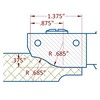 Raised Panel Cutter 150mm Diameter 3 Wing 1-3/8" Depth of Cut 1-1/4" Bore Counter Clockwise with Profile B