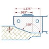 Raised Panel Cutter 150mm Diameter 3 Wing 1-3/8" Depth of Cut 1-1/4" Bore Counter Clockwise with Profile C