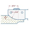 Raised Panel Cutter 150mm Diameter 3 Wing 1-3/8" Depth of Cut 1-1/4" Bore Counter Clockwise - Tool Only