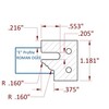 Stile & Rail Cutter 120mm Diameter 30mm Cutting Edge 4 Wing 1-1/4" Bore Clockwise with Profile E