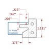 Stile & Rail Cutter 120mm Diameter 30mm Cutting Edge 3 Wing 1-1/4" Bore Counter Clockwise with Profile B