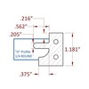 Stile & Rail Cutter 120mm Diameter 30mm Cutting Edge 3 Wing 1-1/4" Bore Counter Clockwise with Profile D