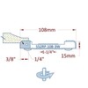 Raised Panel Cutter 108mm Diameter 3 Wing 3/8" Depth of Cut 1-1/4" Bore Counter Clockwise with Profile A