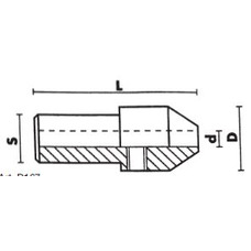 Shell Drill Adapter 2mm Diameter 10mm x 20mm Shank