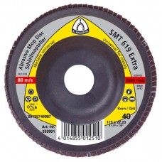 Flap Disc 5" Diameter 7/8" Arbour Hole SMT325 60 Grit (Flat) Klingspor 321656 